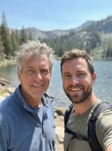 Père et fils pour un stage de pêche au feeder