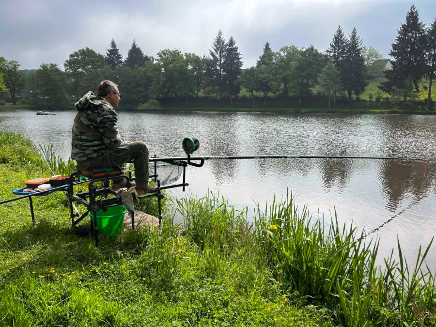 Positionnement pêche à la canne